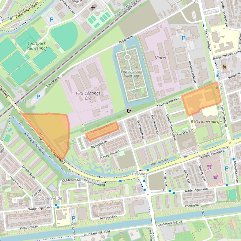 Kaart van postcodegebied 4006EV.