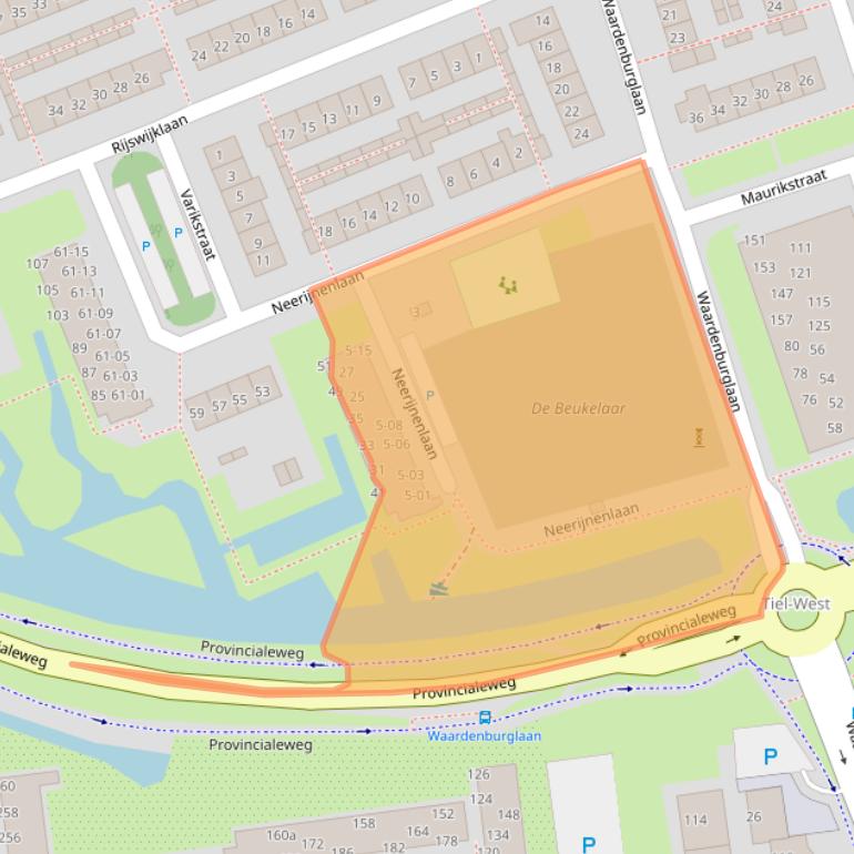 Kaart van postcodegebied 4006GE.