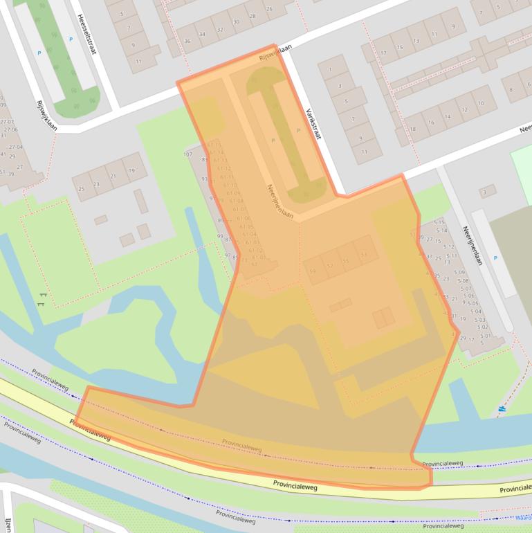 Kaart van postcodegebied 4006GG.