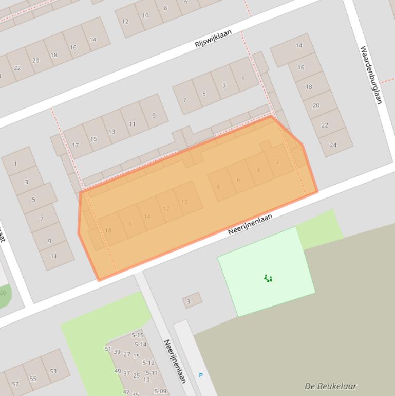 Kaart van postcodegebied 4006GJ.