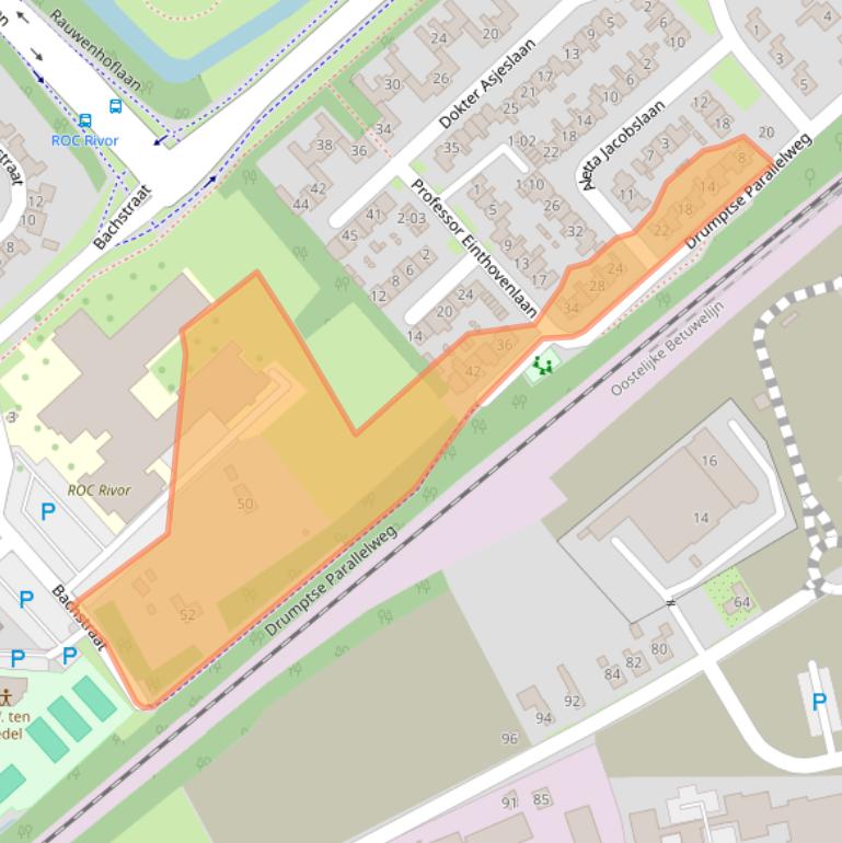 Kaart van postcodegebied 4006WG.