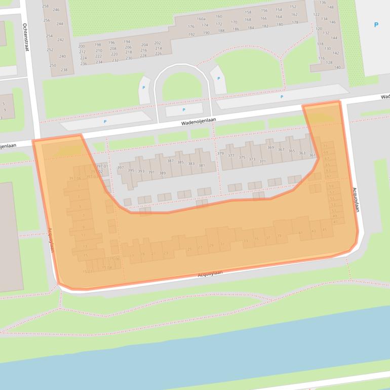 Kaart van postcodegebied 4006XA.