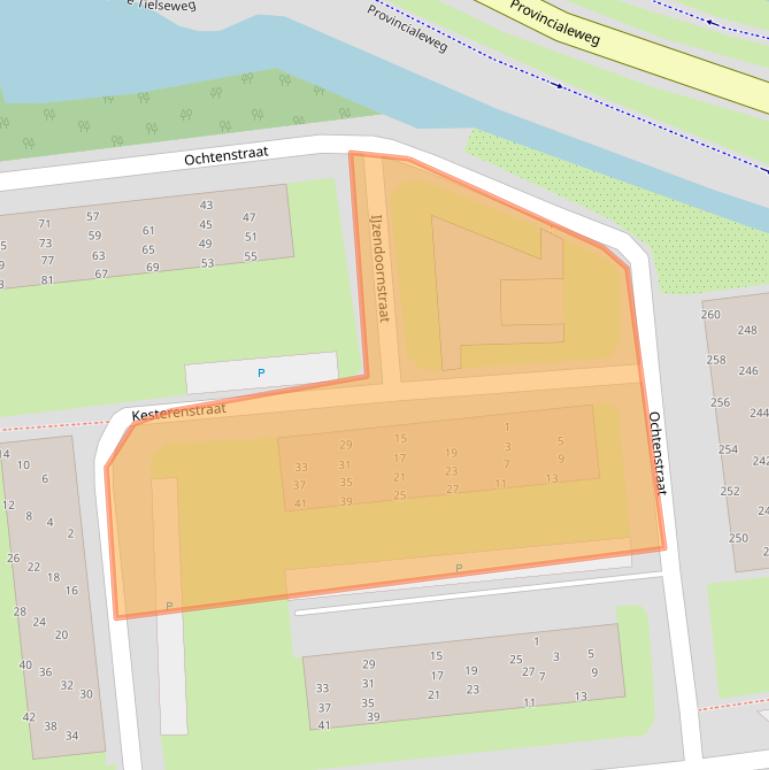 Kaart van postcodegebied 4006XE.