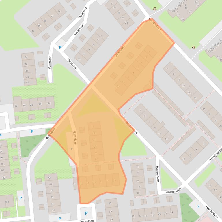 Kaart van postcodegebied 4006XN.