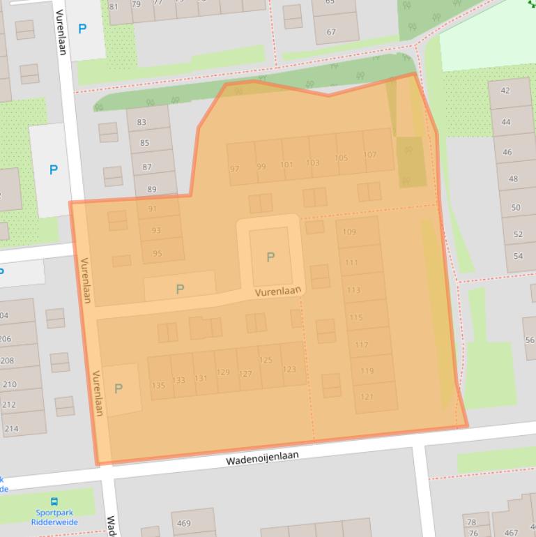 Kaart van postcodegebied 4006XR.