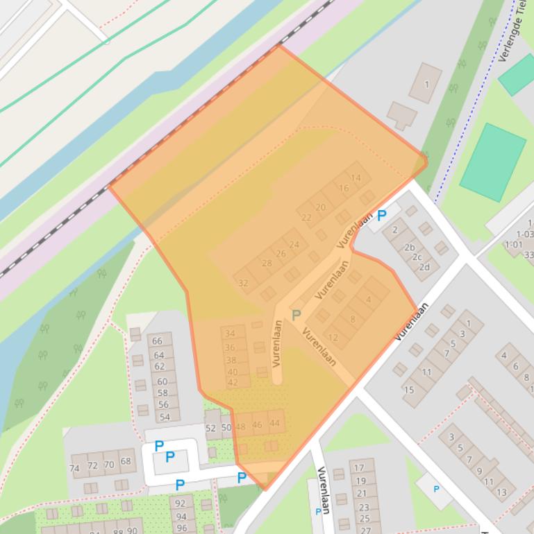 Kaart van postcodegebied 4006XS.