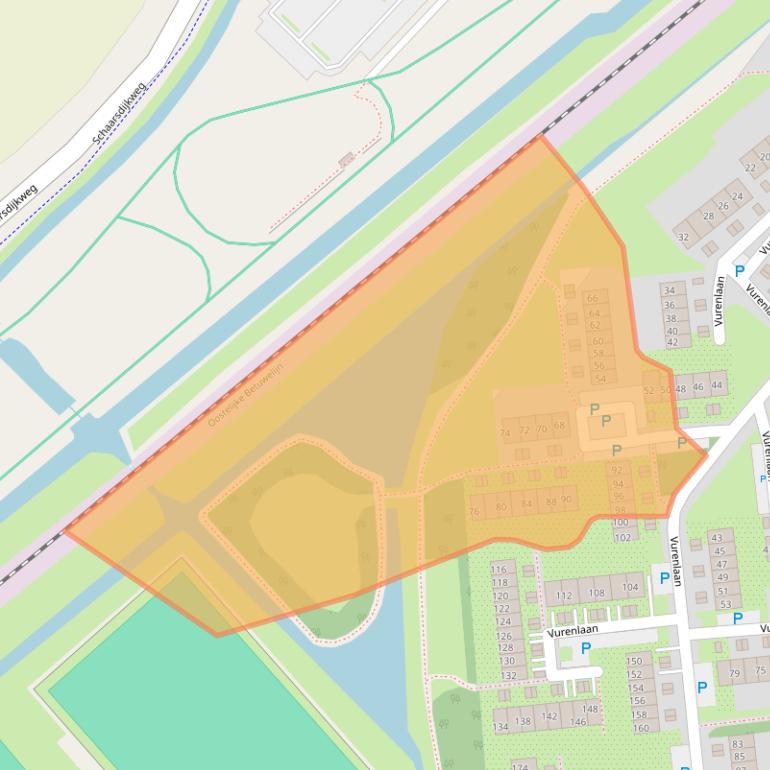 Kaart van postcodegebied 4006XT.