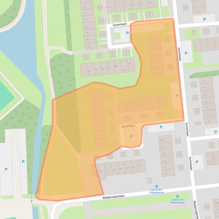 Kaart van postcodegebied 4006XW.