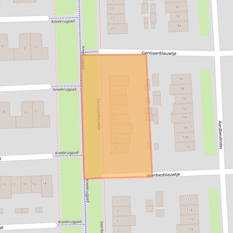 Kaart van postcodegebied 4007HK.