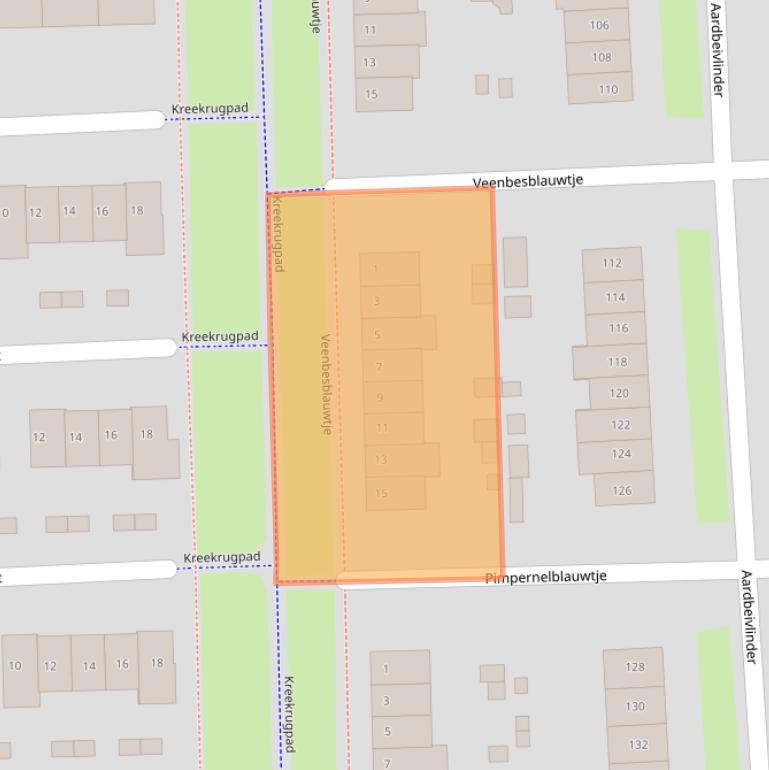 Kaart van postcodegebied 4007HL.