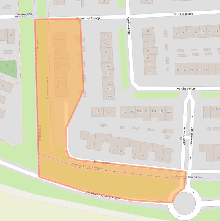 Kaart van postcodegebied 4007HM.