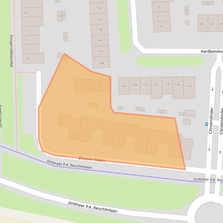 Kaart van postcodegebied 4007HN.