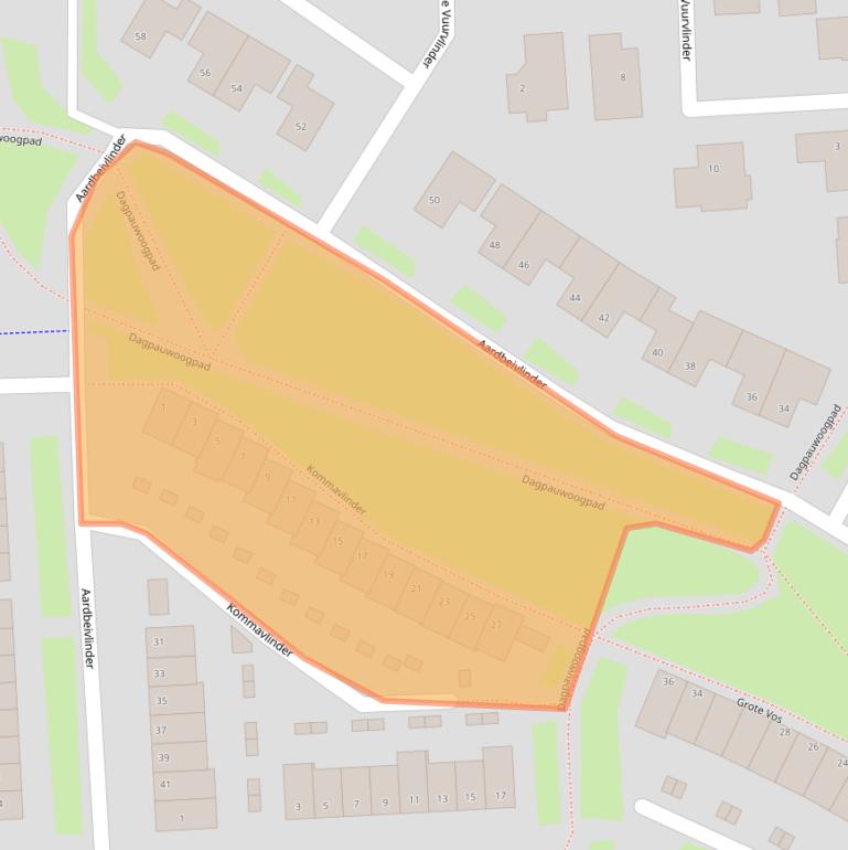 Kaart van postcodegebied 4007HP.