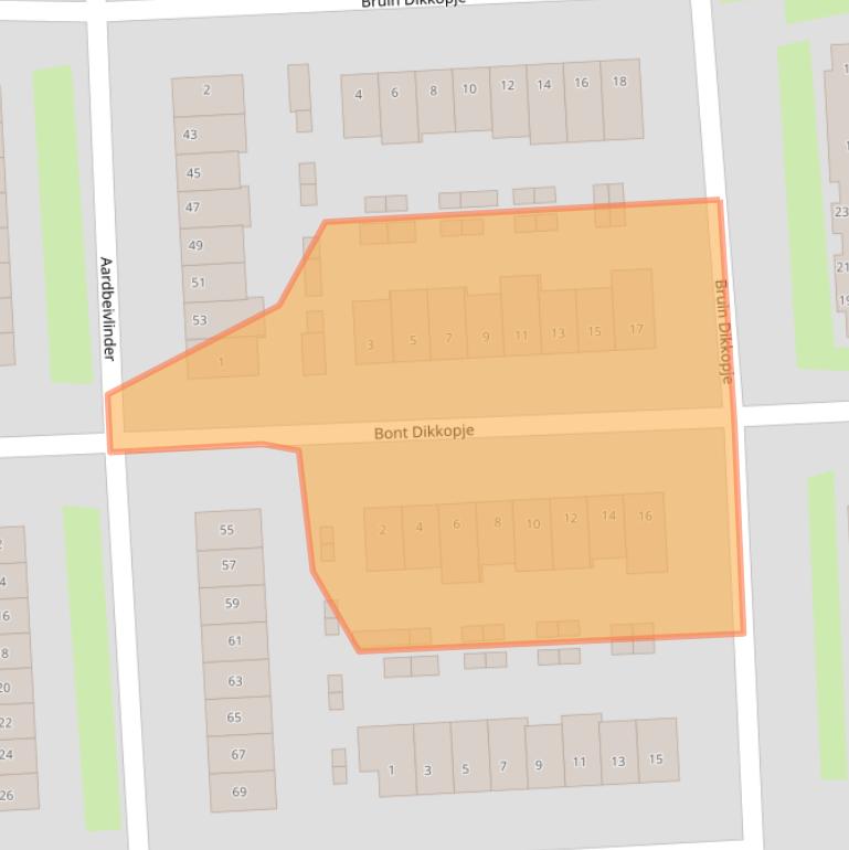 Kaart van postcodegebied 4007HS.