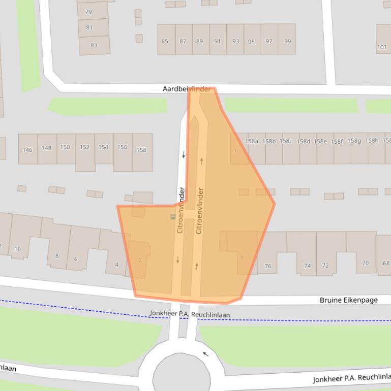 Kaart van postcodegebied 4007HW.