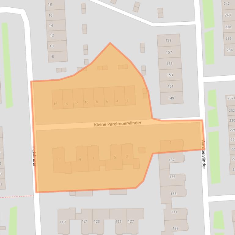 Kaart van postcodegebied 4007JE.