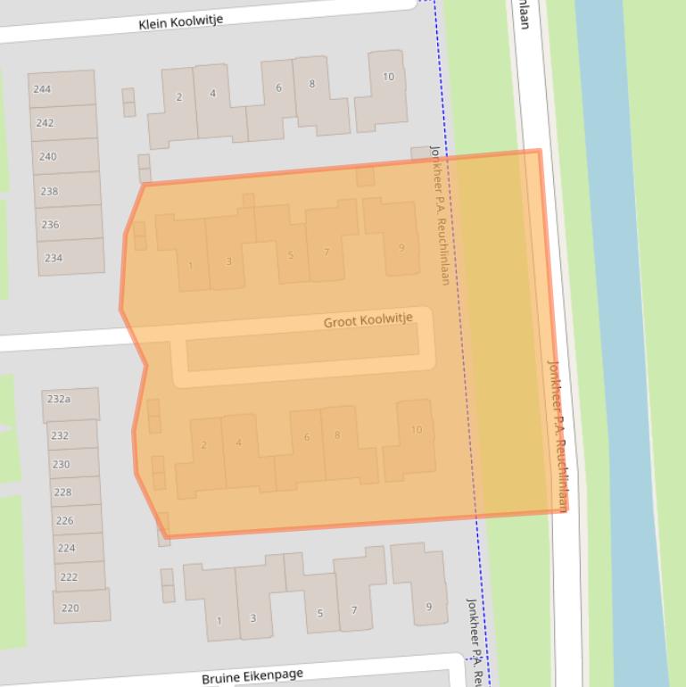 Kaart van postcodegebied 4007JH.