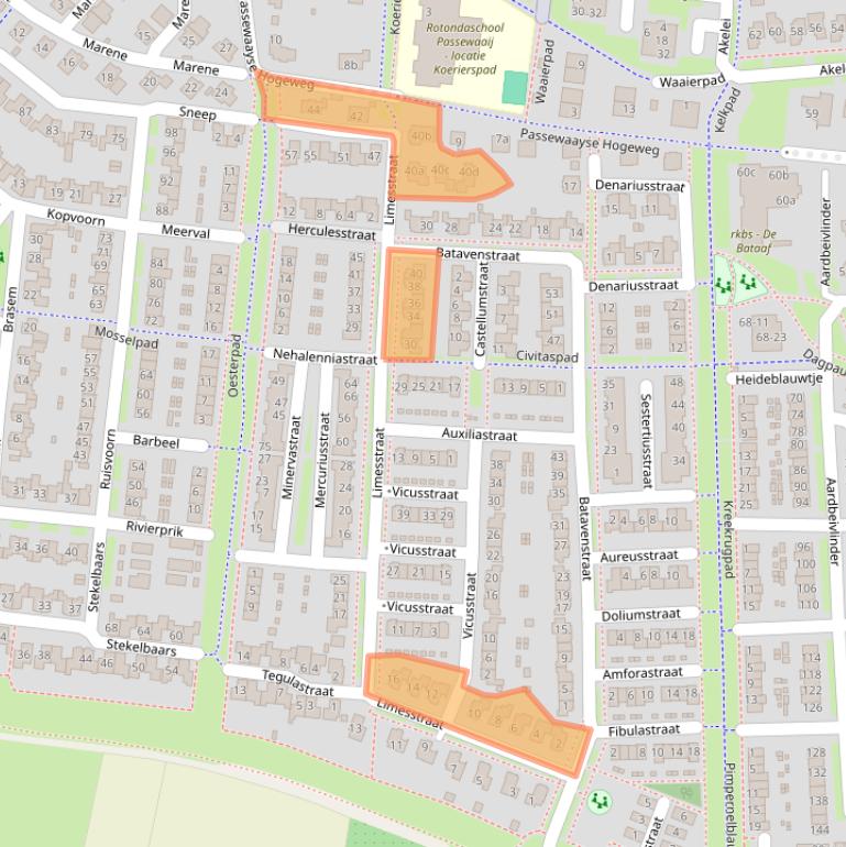 Kaart van postcodegebied 4007LB.
