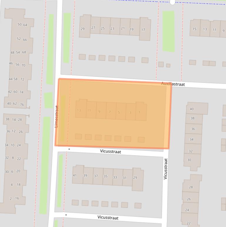 Kaart van postcodegebied 4007LE.