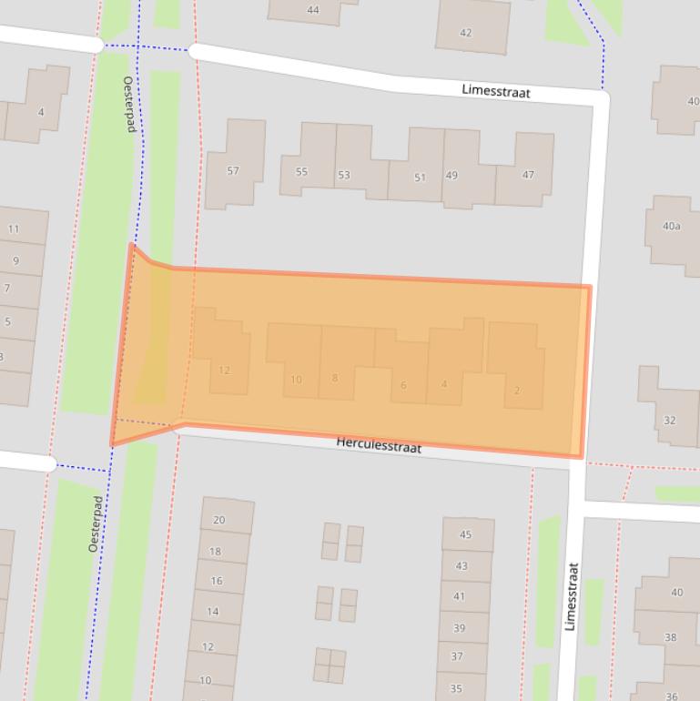 Kaart van postcodegebied 4007LG.