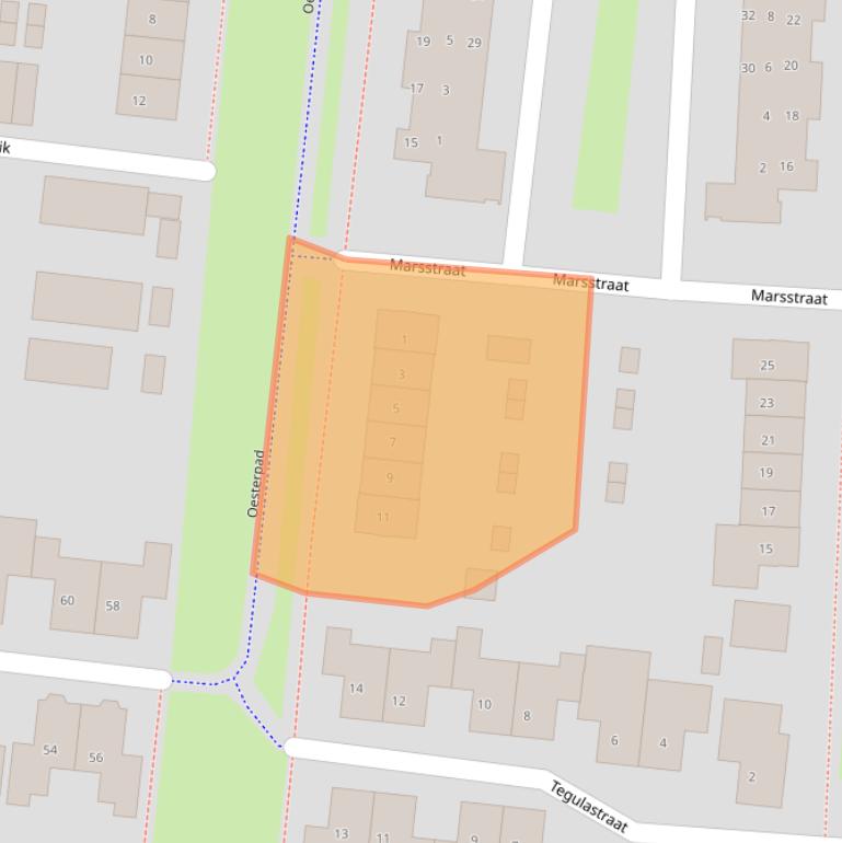 Kaart van postcodegebied 4007LN.