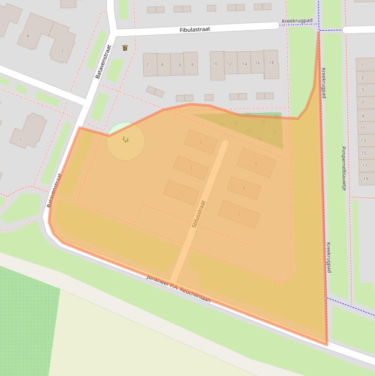 Kaart van postcodegebied 4007MC.