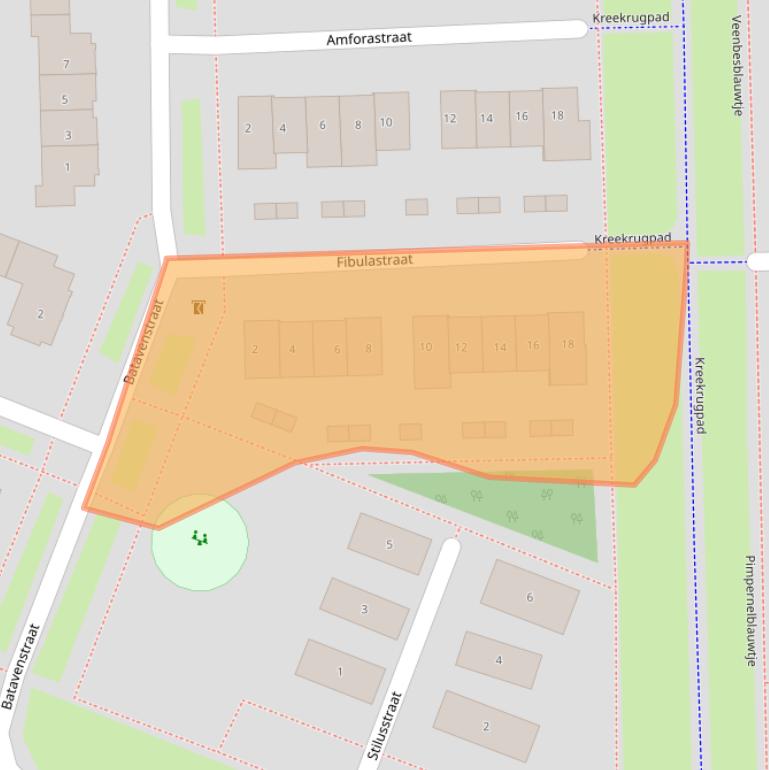 Kaart van postcodegebied 4007MD.