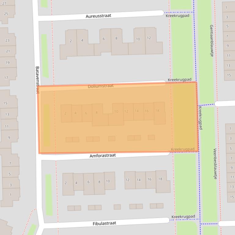 Kaart van postcodegebied 4007MG.