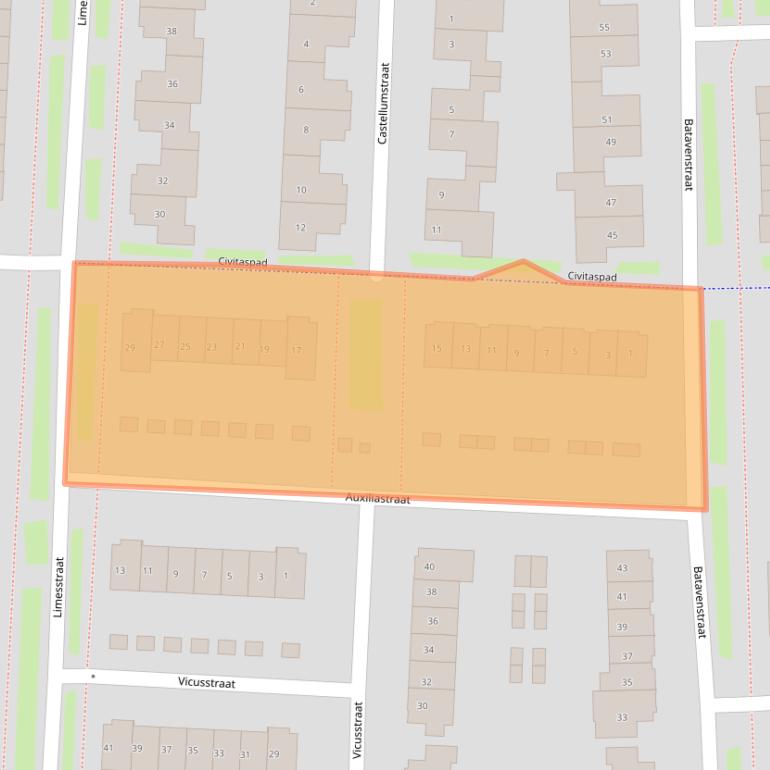 Kaart van postcodegebied 4007ML.