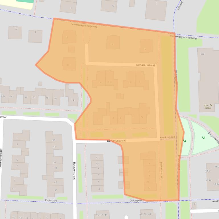 Kaart van postcodegebied 4007MN.