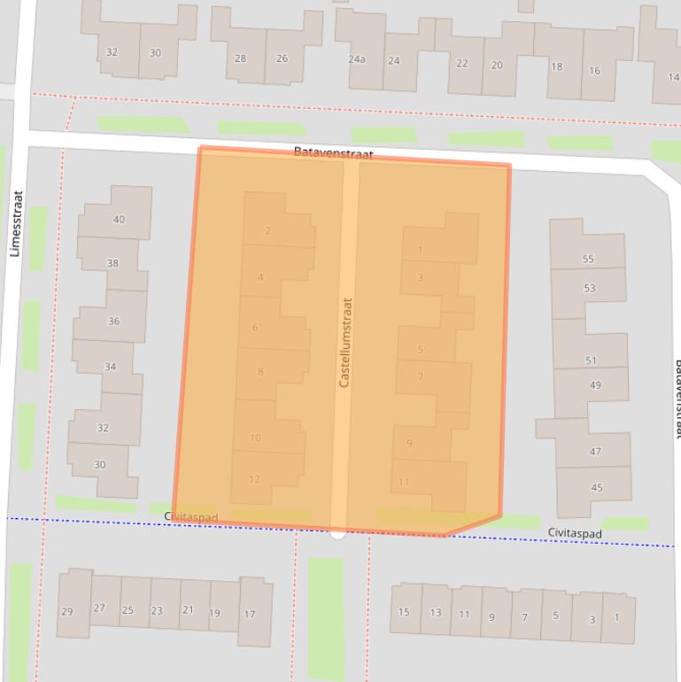 Kaart van postcodegebied 4007MP.