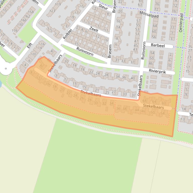 Kaart van postcodegebied 4007NB.