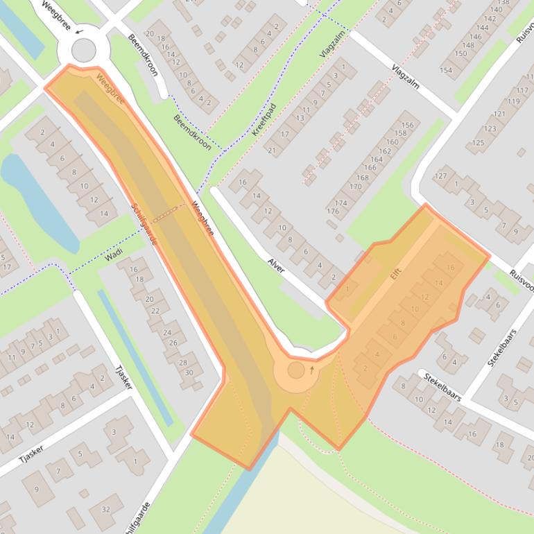 Kaart van postcodegebied 4007NW.