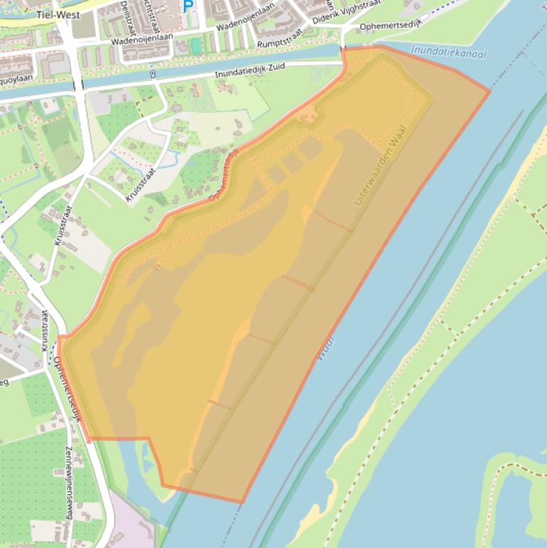 Kaart van postcodegebied 4007PA.