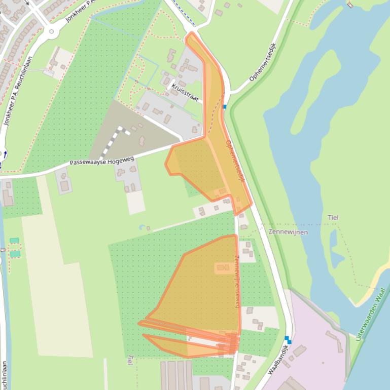 Kaart van postcodegebied 4007PL.