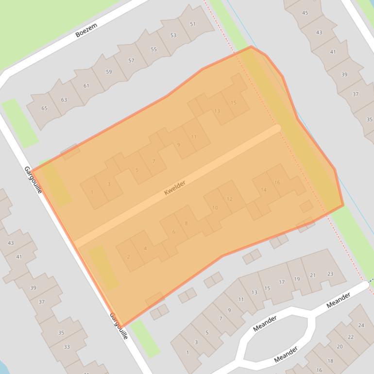 Kaart van postcodegebied 4007RB.