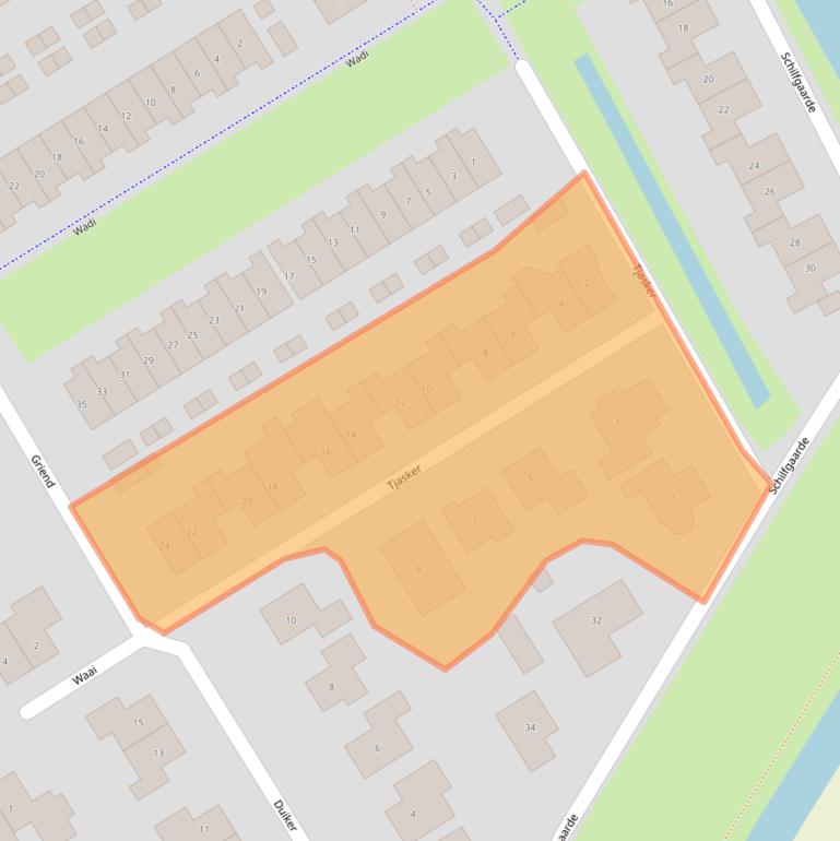 Kaart van postcodegebied 4007RN.