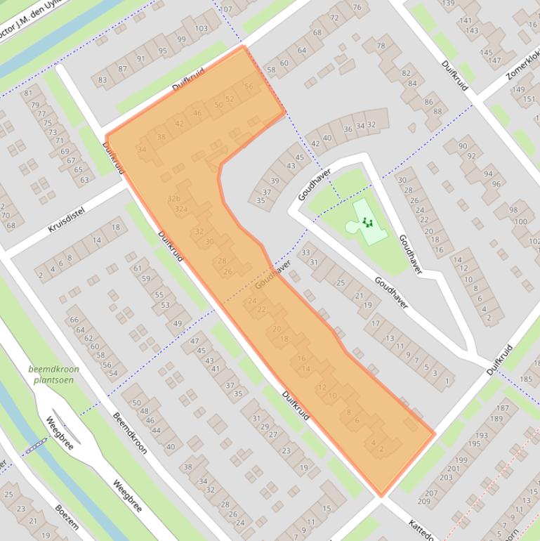 Kaart van postcodegebied 4007SX.