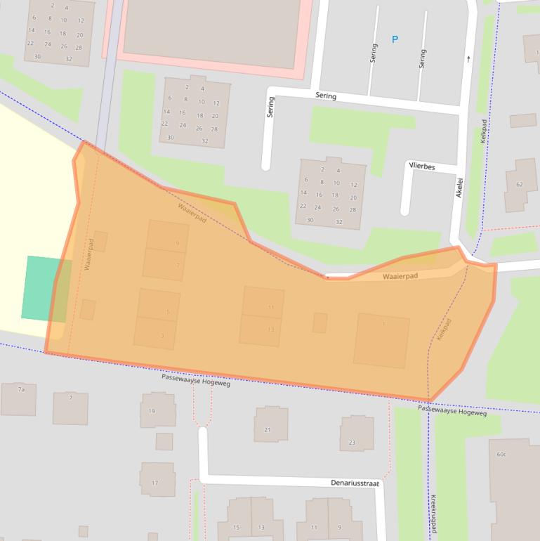 Kaart van postcodegebied 4007TV.