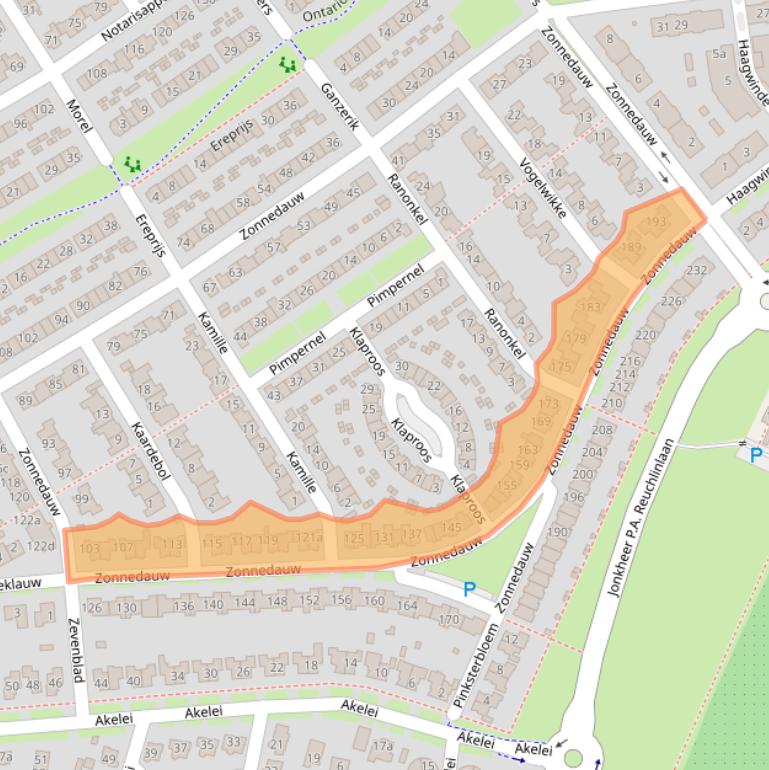 Kaart van postcodegebied 4007VD.