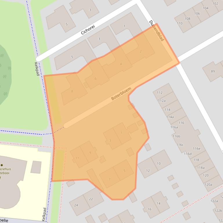 Kaart van postcodegebied 4007VL.