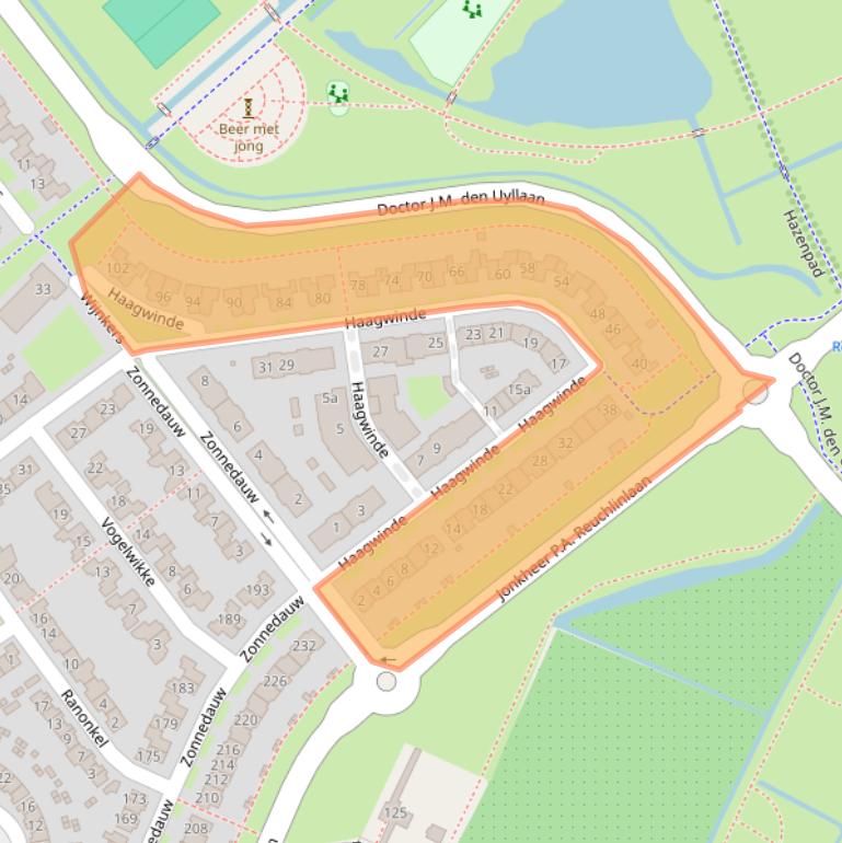 Kaart van postcodegebied 4007VW.