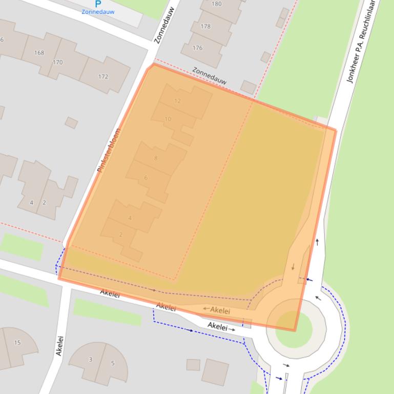 Kaart van postcodegebied 4007VX.