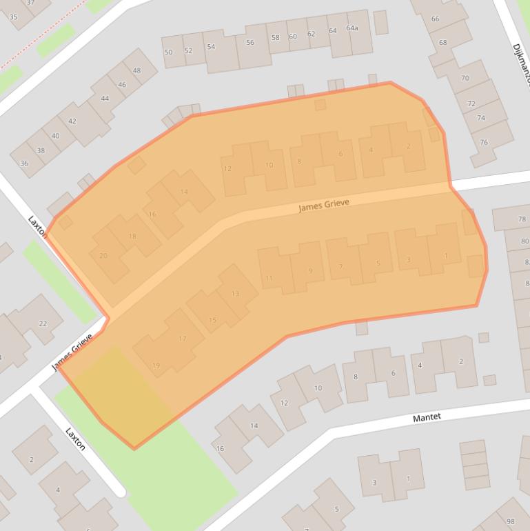 Kaart van postcodegebied 4007XM.