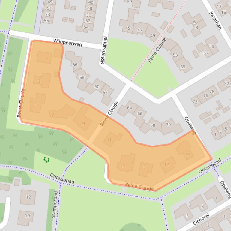 Kaart van postcodegebied 4007ZK.