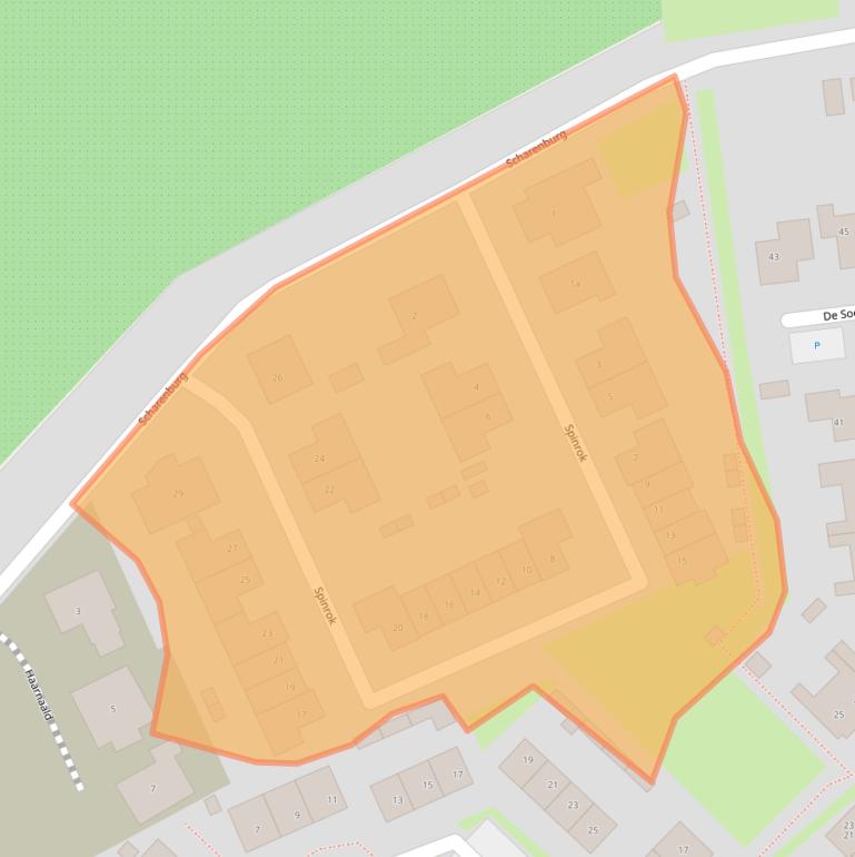 Kaart van postcodegebied 4011EG.