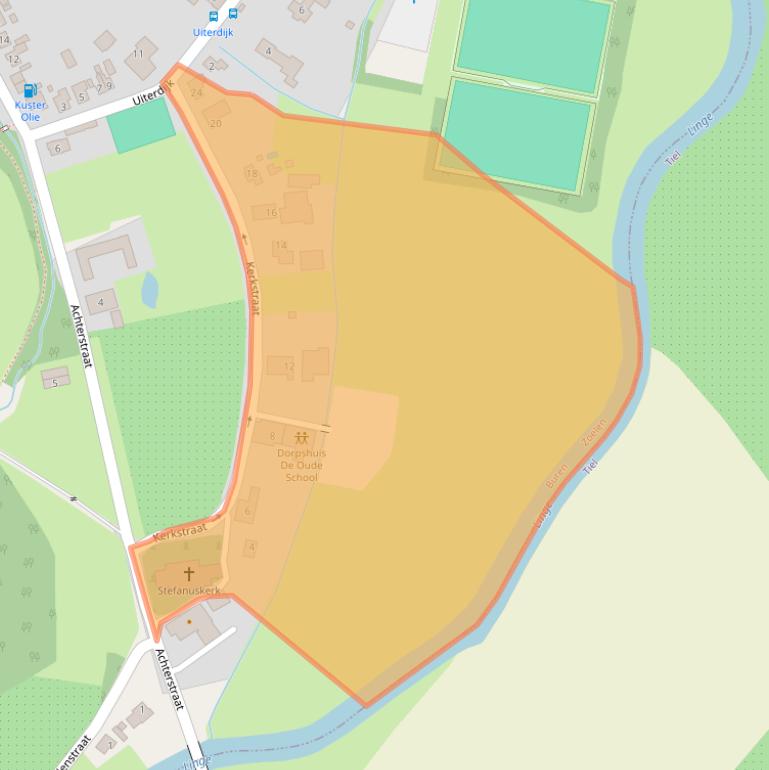 Kaart van postcodegebied 4011EM.