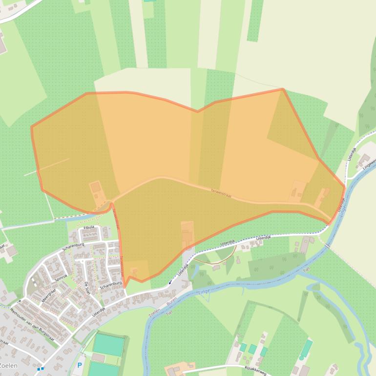 Kaart van postcodegebied 4011EX.