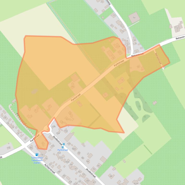 Kaart van postcodegebied 4011JR.