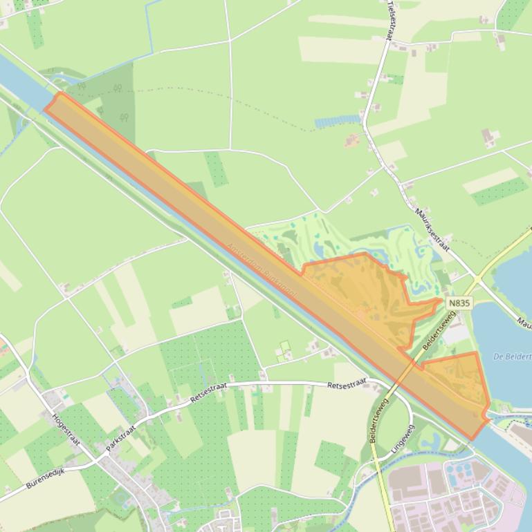 Kaart van postcodegebied 4011LA.